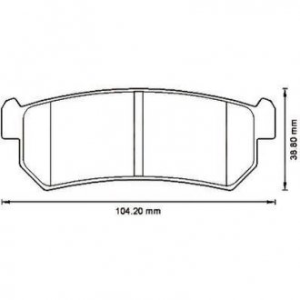 CHEVROLET Тормозные колодки задние Lacetti 04- Jurid 573216J