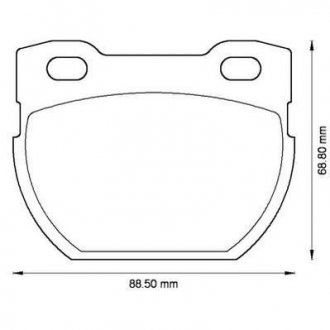 LANDROVER Тормозные колодки задн.Defender 90- Jurid 572494J