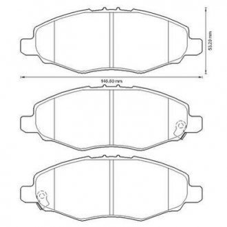 TOYOTA Тормозные колодки передн.Hilux III 05- Jurid 572641J (фото 1)