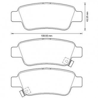 HONDA Тормозные колодки задн.CR-V III,IV 07- Jurid 572606J