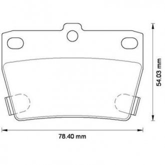 TOYOTA Тормозные колодки задн.Rav 4 II 00- Jurid 572488J