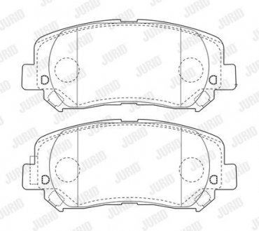 Гальмівні колодки пер. Cherokee 13- (AKEBONO) Jurid 573787J
