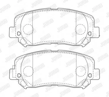 Гальмівні колодки пер. Cherokee 13- (AKEBONO) Jurid 573787J