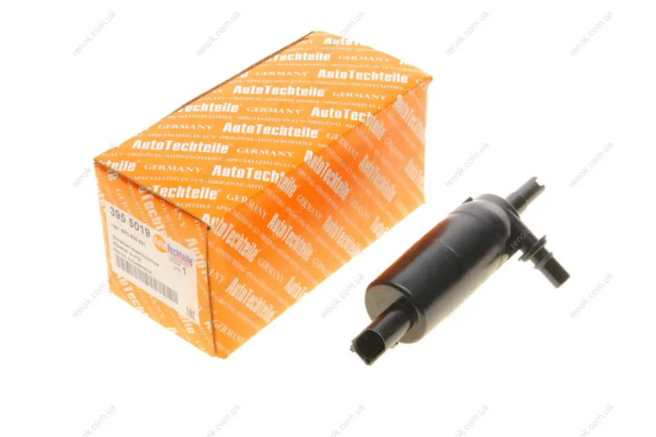 Насос омывателя стекла передних фар VW Golf VII/Passat/Caddy III/IV/Crafter/T6 10- AUTOTECHTEILE 395 5019 (фото 1)