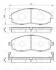 Комплект гальмівних колодок передн, HYUNDAI H-1, H-1 / STAREX, H100, PORTER 2.4/2.5D 06.97- 0 986 424 670 BOSCH 0986424670 (фото 1)