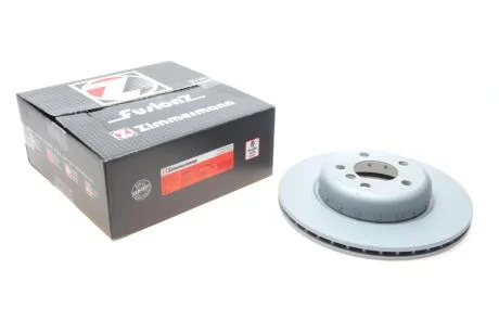 Диск гальмівний (передній) BMW 5 (F10/F11) 10- (330x24) (з покриттям) (з отворами) (вентильований) ZIMMERMANN 150.3482.32