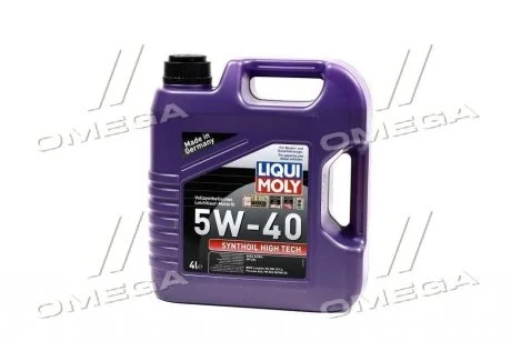 Олива моторна Liqui Moly Synthoil High Tech 5W-40 (Каністра 4л) LIQUI MOLY 1915/2194