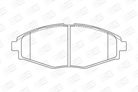 Колодки тормозные дисковые передние Daewoo Lanos, Matiz/Chery QQ CHAM CHAMPION 572402CH