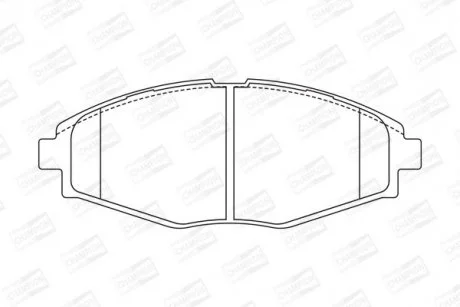 Колодки гальмівні Ланос 1,5/Сенс/Матиз перед (R13) (к-т 4шт) CHAMPION 572402CH