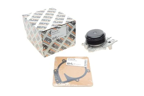 Насос охолоджуючої рідини, з ущільненням MERCEDES C (A205), C (C205), C T-MODEL (S205), C (W205), CLS (C257), E (A238), E ALL-TERRAIN (S213), E (C238), E T-MODEL (S213), E (W213) 1.5-3.0H 12.13- HEPU P1579