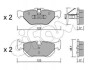 BMW Тормозные колодки задн.3 E90 04-,X1/3 09- CIFAM 822-642-0 (фото 1)