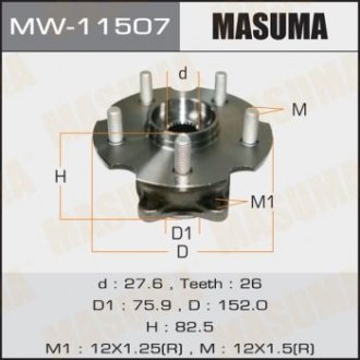 Маточина колеса заднього у зборі з підшипником Lexus NX200 (14-)/ Toyota RAV4 (05-) 4WD (MW-11507) MASUMA MW11507