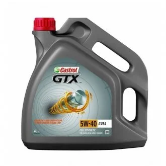 Олива моторна GTX 5W-40 A3/B4 (Каністра 4л) CASTROL 15E62C