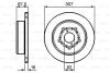 Тормозной диск перед. (вентил.) LEXUS LS400 4,0 94-00 TOYOTA Century 5,0 BOSCH 0986479023 (фото 1)