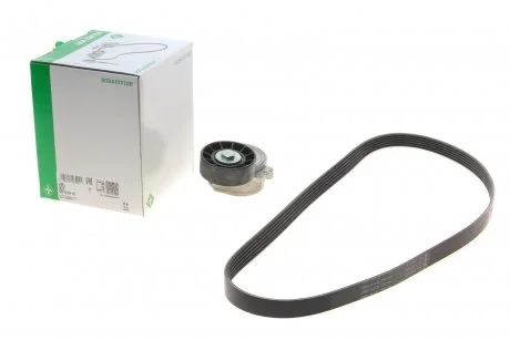 Комплект ремня генератора Citroen Jumpy/Fiat Scudo/Peugeot Expert 2.0HDi 04- (6PK1218) INA 529 0105 10