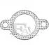FISCHER SUZUKI Прокладка трубы выхлопного газа SWIFT 1.3 4WD 89-01 Fischer Automotive One (FA1) 760-905 (фото 1)