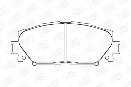 Колодки гальмівні дискові передн Toyota Yaris (05-11, 11-20) CHAMPION 572578CH