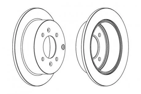 HYUNDAI Диск тормозной задн.Matrix,Sonata IV,Kia Magentis 01- Jurid 563042JC