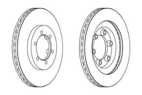 SSangYong Диск тормозной передний Rexton, Korando (278*23,8) Jurid 562904JC