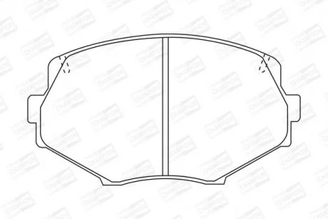 FORD Тормозные колодки перед.Escort, Fiesta, Sierra CHAMPION 572385CH