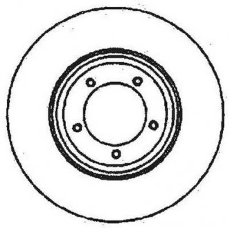 FORD Диск тормозной передн. TRANSIT 86- 254 14,3 12.9 Jurid 561378JC