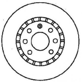 Тормозной диск передн.OPEL Astra/Corsa/Vectra/Tigra Jurid 561588JC