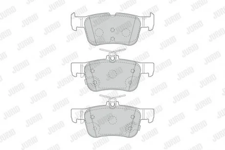 FORD Колодки торм. зад. Mondeo, Galaxy, S-Max, 14- Jurid 573687J (фото 1)