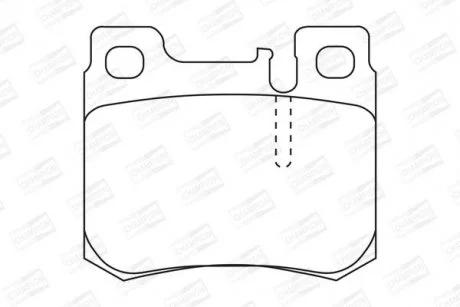 DB Тормозные колодки задн. W124/202 2,0/2,2/2,8 CHAMPION 571753CH