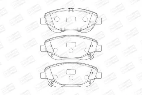 TOYOTA Тормозные колодки передн. Avensis 08- CHAMPION 573631CH