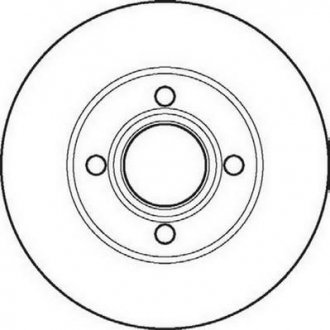 AUDI Диск тормозной передний 80 1.8-2.3E 91-92 Jurid 561691JC