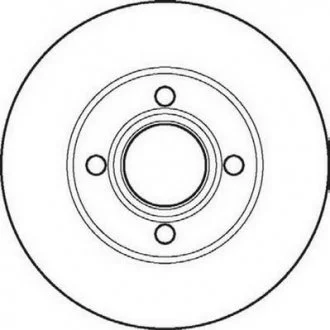 AUDI Диск тормозной передний 80 1.8-2.3E 91-92 Jurid 561691JC