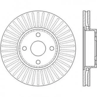 TOYOTA Тормозной диск передн.Corolla 02- /275/ Jurid 562436JC