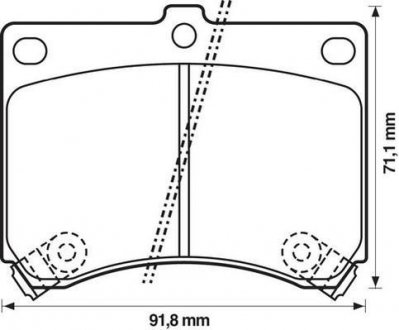 MAZDA Тормозный колодки передние 323 1.9 89-94 Jurid 572146J