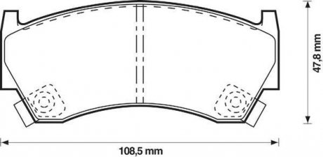 NISSAN Тормозные колодки дисковые Almera 95-00 Jurid 572396J (фото 1)