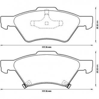 CHRYSLER Тормозные колодки передн.Voyager 01- Jurid 573238J