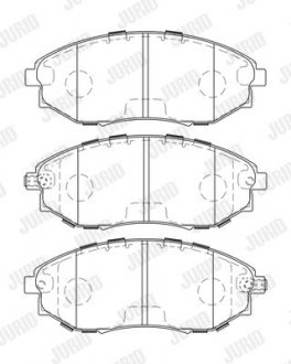 CHEVROLET Тормозные колодки передн. Epica 06- Jurid 573751J (фото 1)