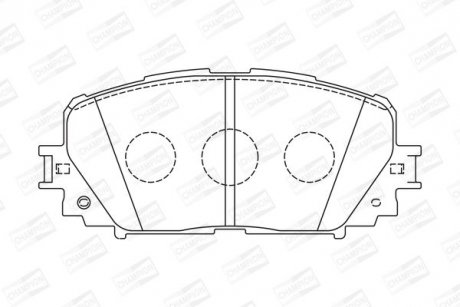 TOYOTA Тормозные колодки передн.Yaris 05- CHAMPION 572594CH