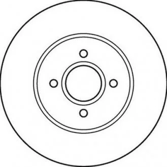Диск гальмівний передній вентильований Jurid 562206JC