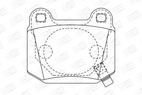 NISSAN К-т тормозных колодок 350Z CHAMPION 572558CH