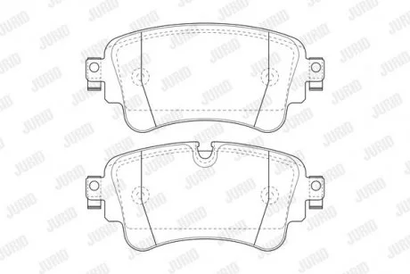 AUDI Колодки торм. задние Q7 15- Jurid 573629J