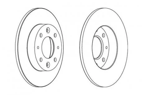 Диск торм. KIA CARENS II Jurid 562865JC