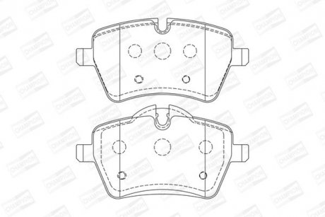 Колодки гальмівні дискові передні MINI MINI (R50, R53) 01-06, MINI (R56) 05-14 CHAMPION 573234CH