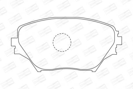 Колодки тормозные дисковые передние TOYOTA RAV 4 II (_A2_) 00-05 CHAM CHAMPION 572487CH