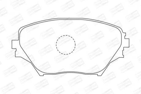 Колодки гальмівні дискові передні TOYOTA RAV 4 II (_A2_) 00-05 CHAMPION 572487CH