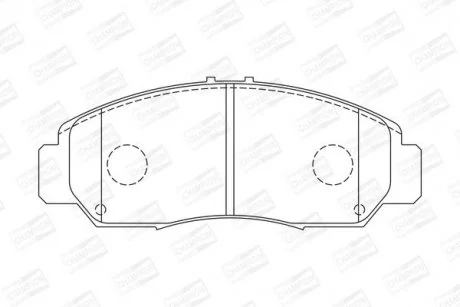 Колодки гальмівні дискові передні HONDA ACCORD VII (CM) 02-08, CIVIC IX Saloon (FB) 11- CHAMPION 572449CH