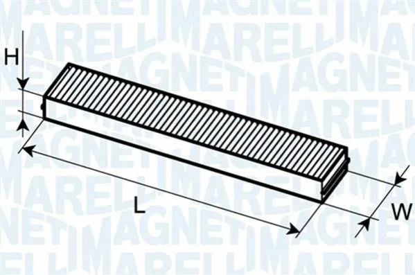 Фильтр салона FORD GALAXY 1996- [] MAGNETI MARELLI 350203061130 (фото 1)