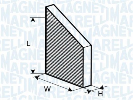 DB Фильтр воздушный салона W203,C203 00- MAGNETI MARELLI 350203061570