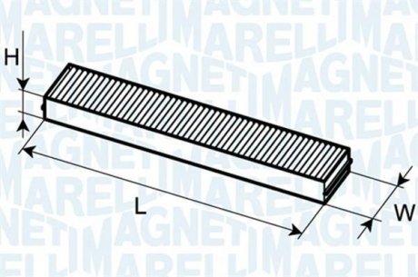 FORD Фильтр воздушный салона MONDEO 01- MAGNETI MARELLI 350203061870