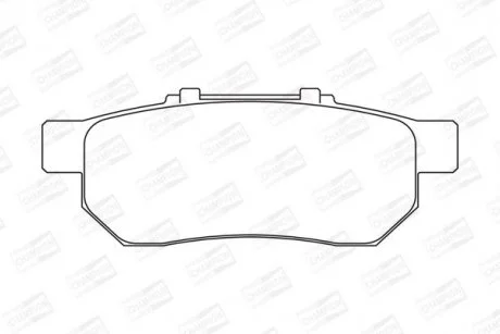 Колодки гальмівні дискові задні HONDA CIVIC V Hatchback (EG) 91-95, CIVIC V Saloon (EG, EH) 91-96 CHAMPION 572134CH