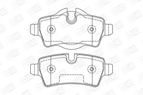 Колодки гальмівні дискові задні MINI MINI (R56) 05-14, MINI Convertible (R57) 07-15 CHAMPION 573200CH